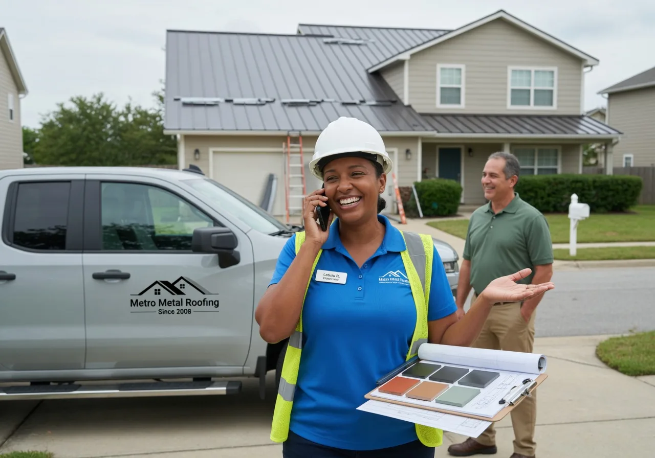 Storm Damage Metal Roof Repair in Meyersville, TX
